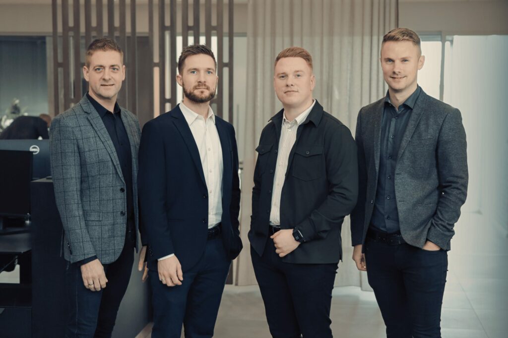 a group of men standing together